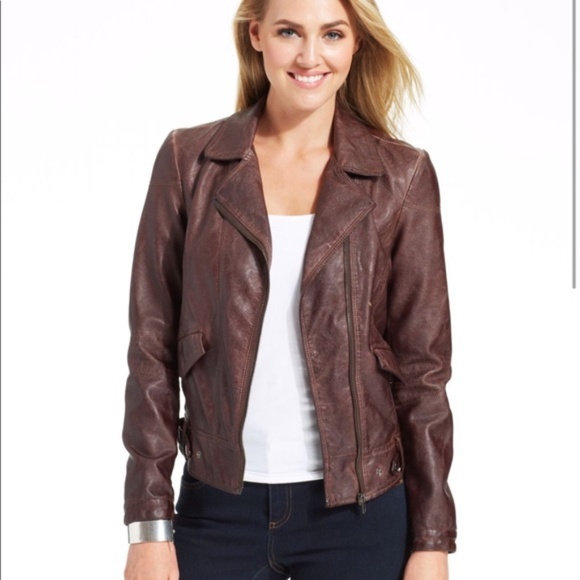 Kut from the Kloth Jackets & Blazers - Kut from the Kloth Dean Distressed faux leather